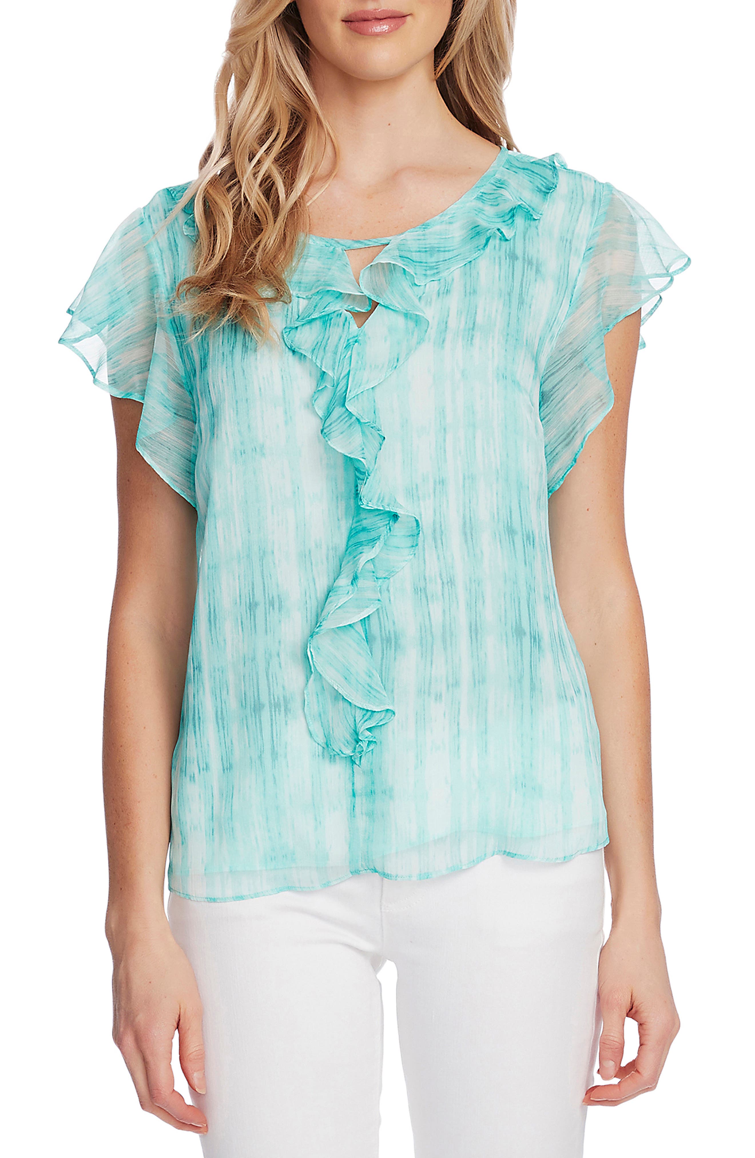 vince camuto ruffle blouse