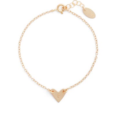 Nashelle Initial Heart Bracelet