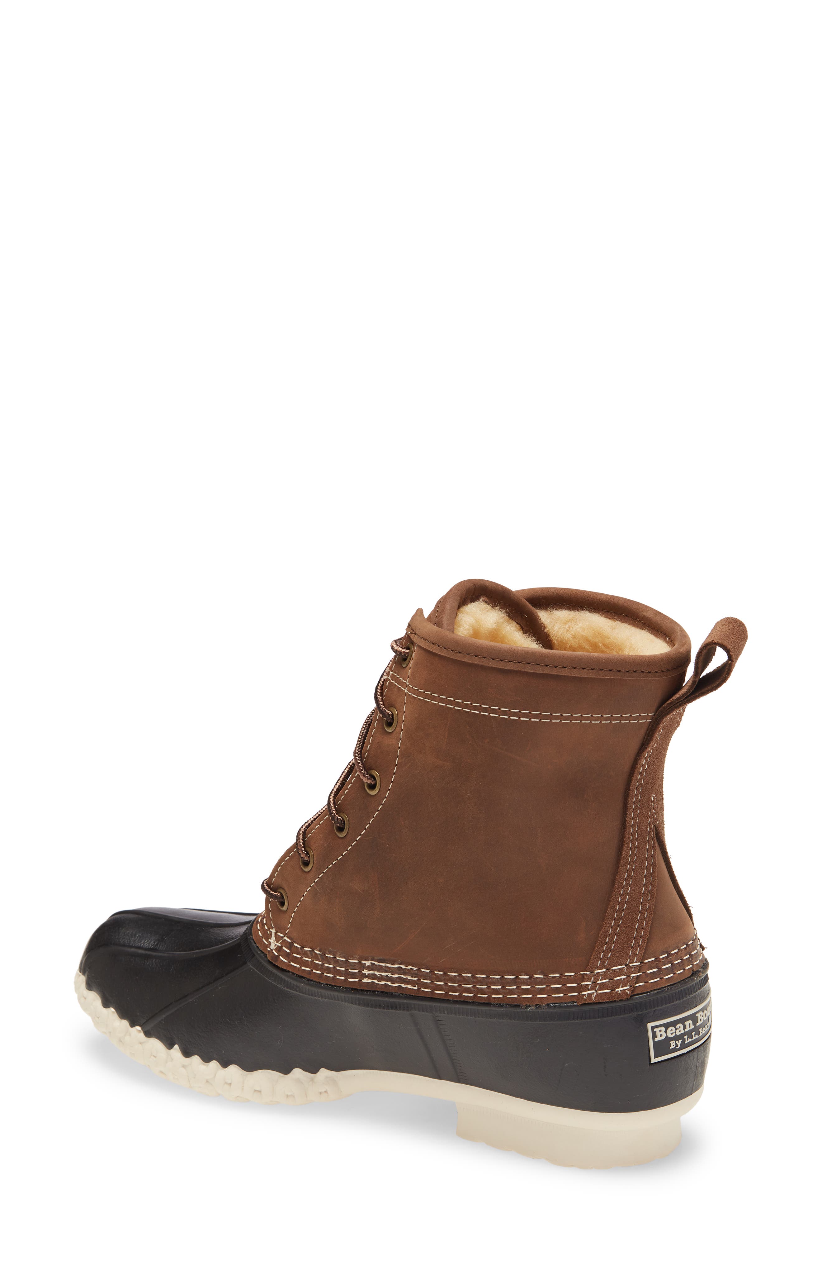 shearling bean boots