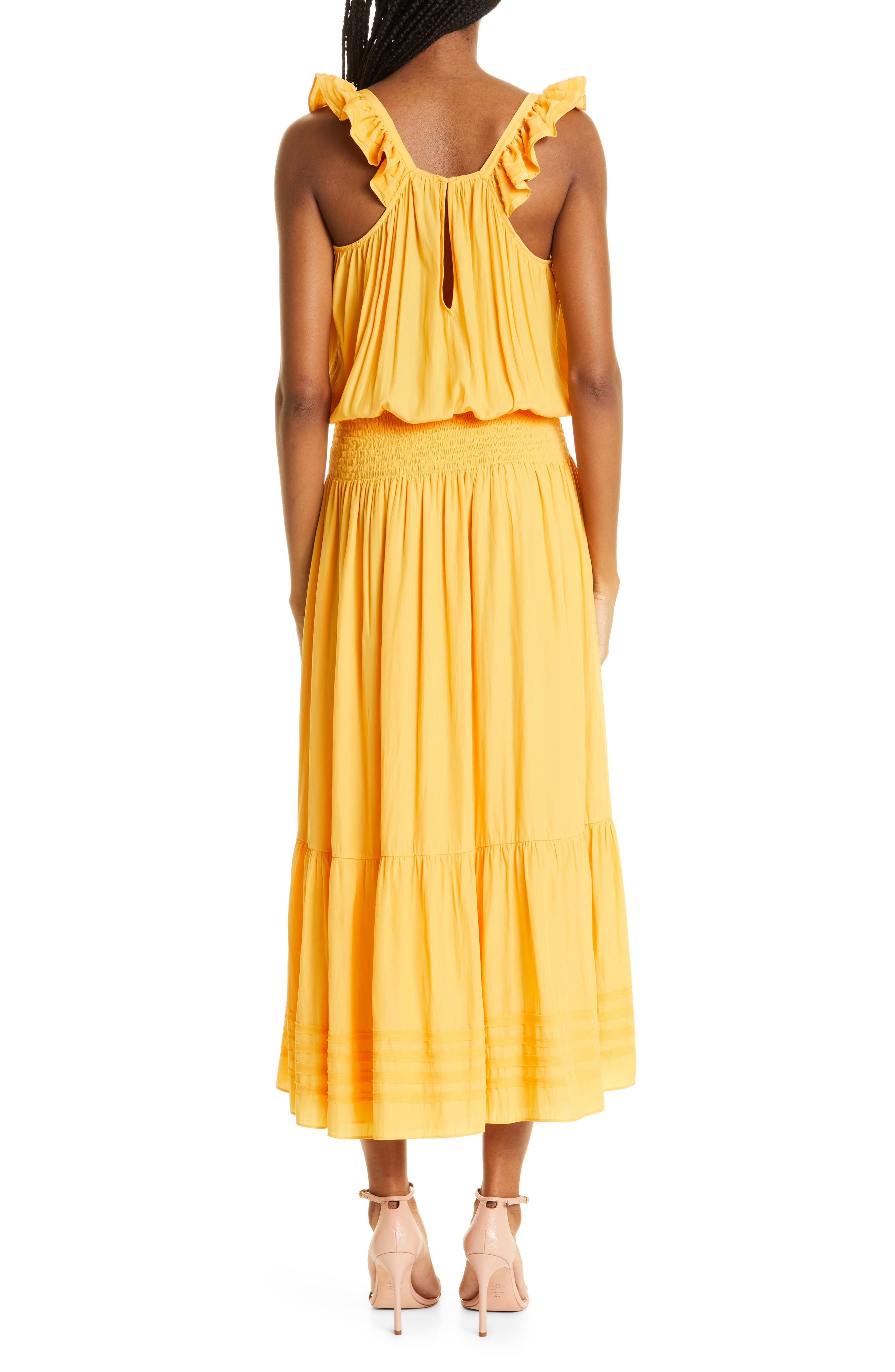 Ramy Brook Chloe Smock Waist Dress 