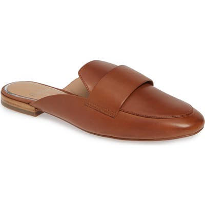 Linea Paolo Annie Genuine Calf Hair Loafer Mule, Brown