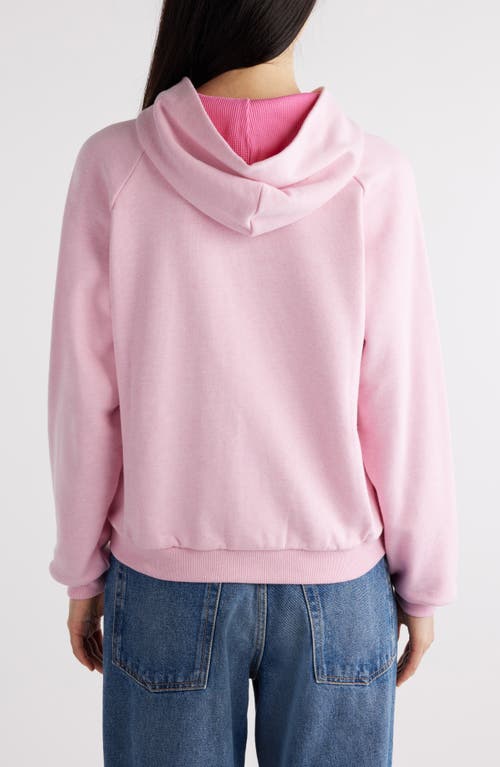 Shop Acne Studios Fupiter Sport Zip Hoodie In Bubble Pink