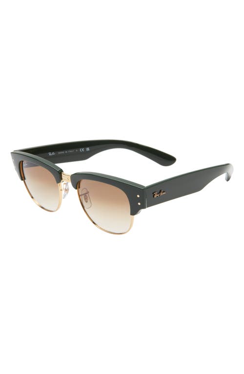 Ray Ban Ray-ban Mega Clubmaster 53mm Gradient Square Sunglasses In Green/brown Gradient