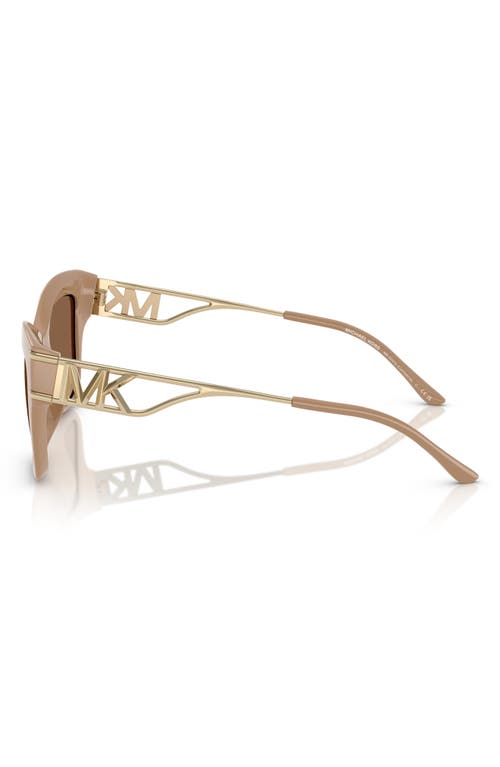 Shop Michael Kors 52mm Square Sunglasses In Caramel