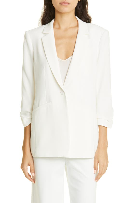 CINQ À SEPT CINQ À SEPT KHLOE RUCHED SLEEVE BLAZER