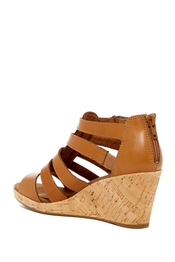 Shop Rockport Briah Gladiator Wedge Sandal In Tan