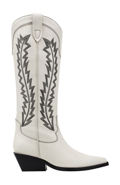 Marc Fisher Ltd Roselle Western Boot In Ivory
