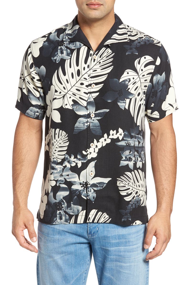 Tommy Bahama Aloha Fronds Print Silk Camp Shirt | Nordstrom