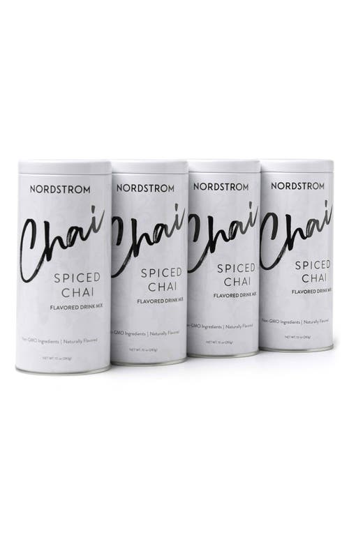 FRANZESE 4-Pack Spiced Chai Flavored Drink Mix Tins in White at Nordstrom
