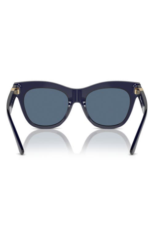 Shop Burberry Evolution 54mm Cat Eye Sunglasses In Blue