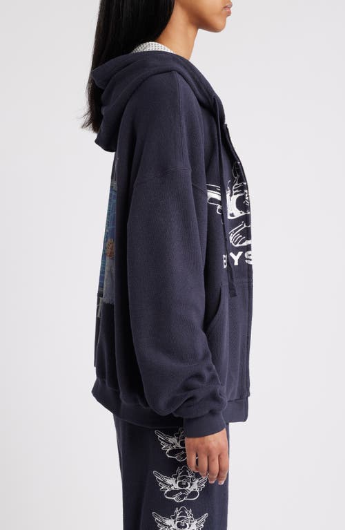 Boys Lie Guarded Angel Cotton Hoodie In Black