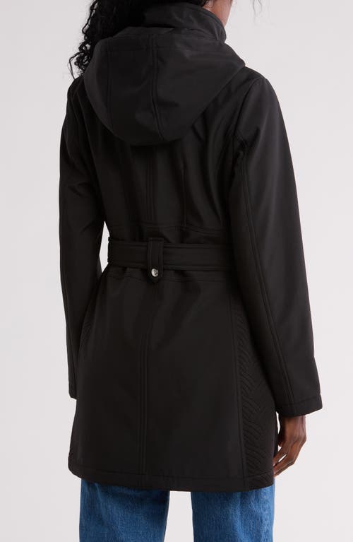 Shop Bcbgeneration Belted Softshell Jacket In Black