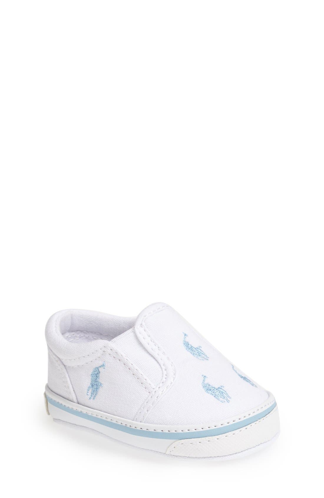 Ralph Lauren Layette 'Bal Harbour Repeat' Crib Shoe (Baby) Nordstrom