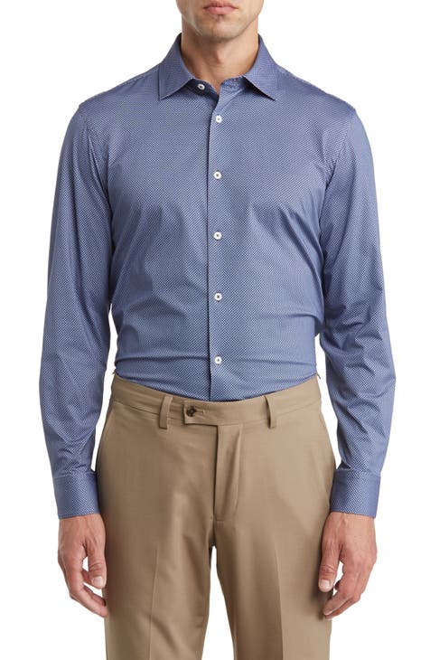 Geometric Button-Up Shirt