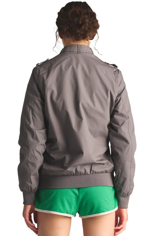 Members Only Classic Iconic Racer Jacket In Grey