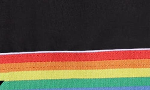 Tomboyx Racerback Soft Bra In Black Rainbow Logo