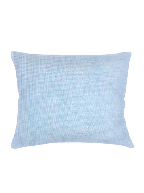 Shop Anaya So Soft Linen Dutch Euro Pillow With Down Insert In Light Blue