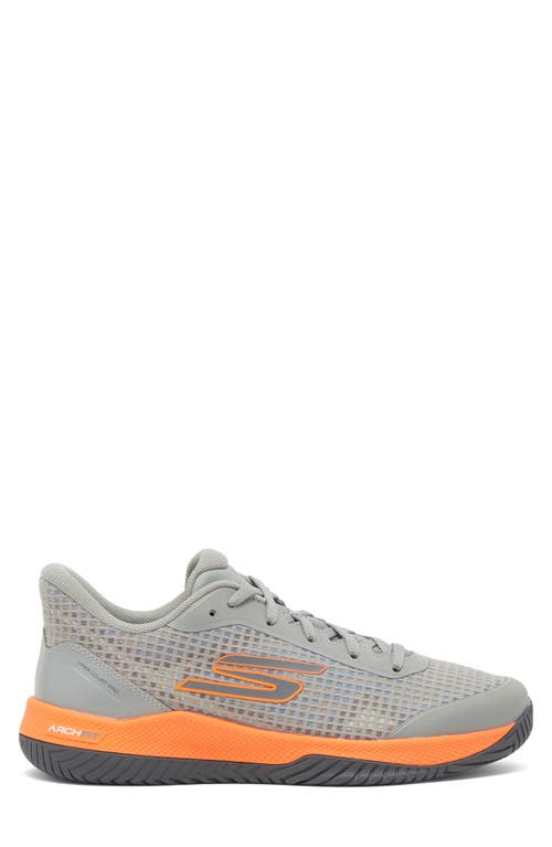 Shop Skechers Viper Court Pro Pickleball Sneaker In Gray/orange