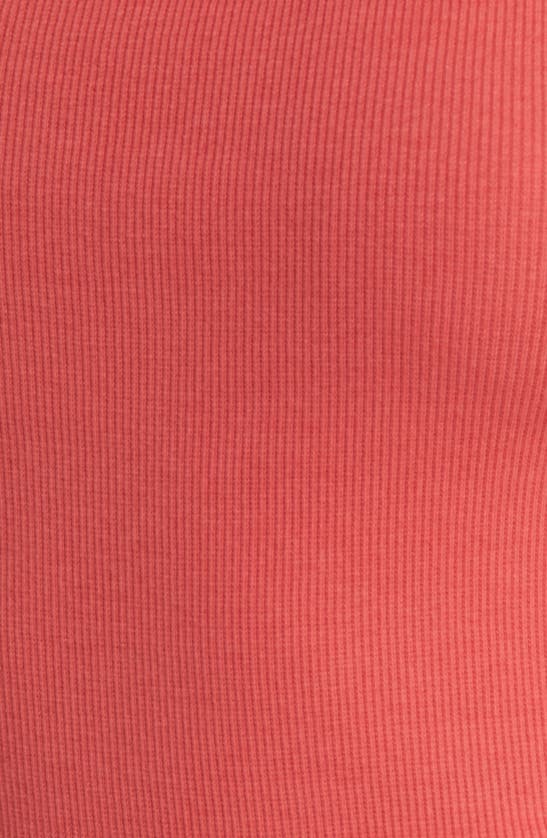 Shop Bp. Rib Stretch Cotton T-shirt In Red Cranberry