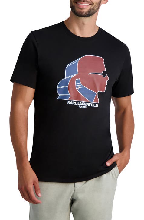 Karl Profile Cotton Graphic T-Shirt