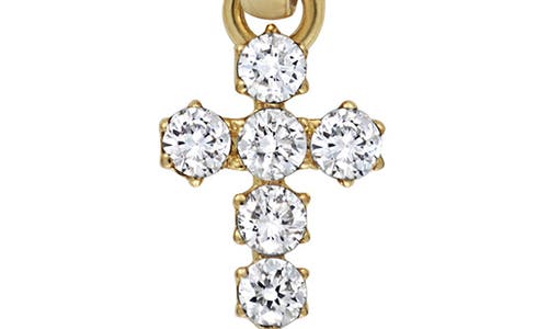 Shop Bony Levy Icon Cross Pendant Necklace In 18k Yellow Gold