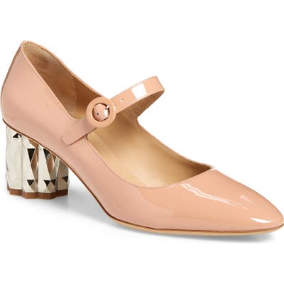 Salvatore Ferragamo Ortensia Mary Jane Pump B - Pink