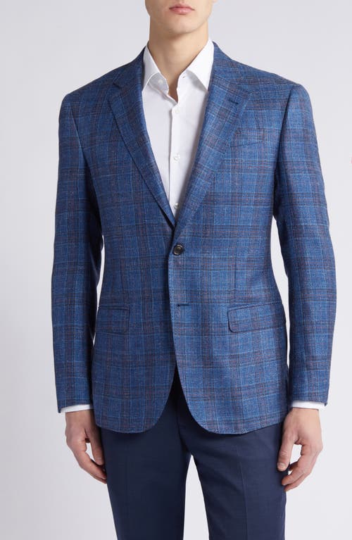 Emporio Armani G-Line Plaid Sport Coat at Nordstrom