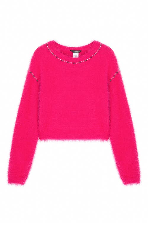 Truce Kids' Embellished Sweater in Dark Pink at Nordstrom, Size 16