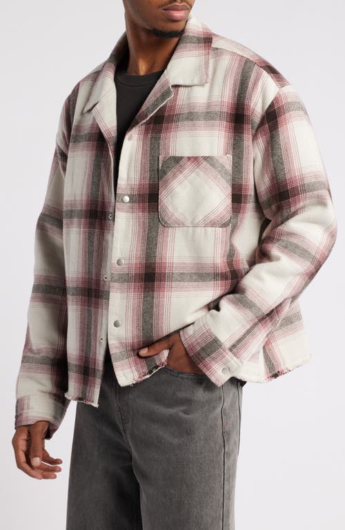 Shop Elwood Teen Spirit Plaid Cotton Flannel Shacket In Toby Plaid