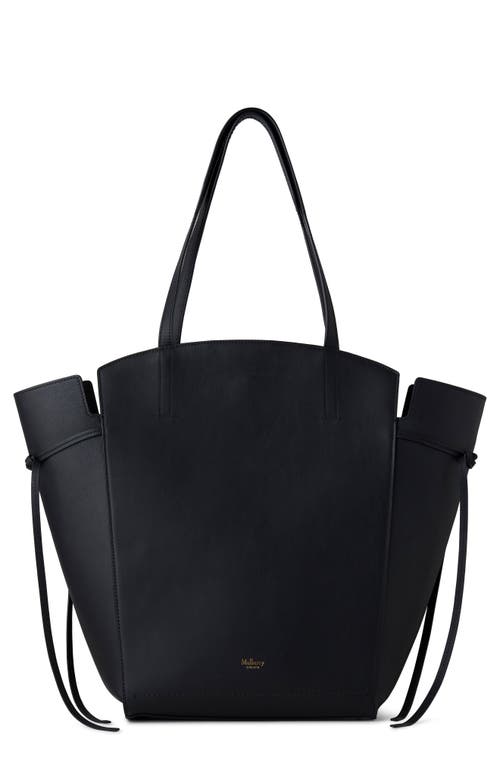 Mulberry Clovelly Calfskin Leather Tote in Black at Nordstrom