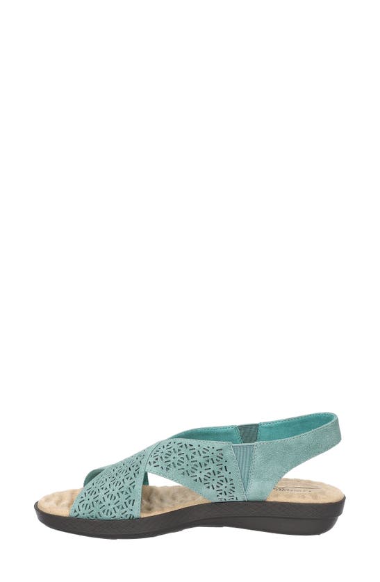Shop Easy Street Claudia Slingback Sandal In Turquoise