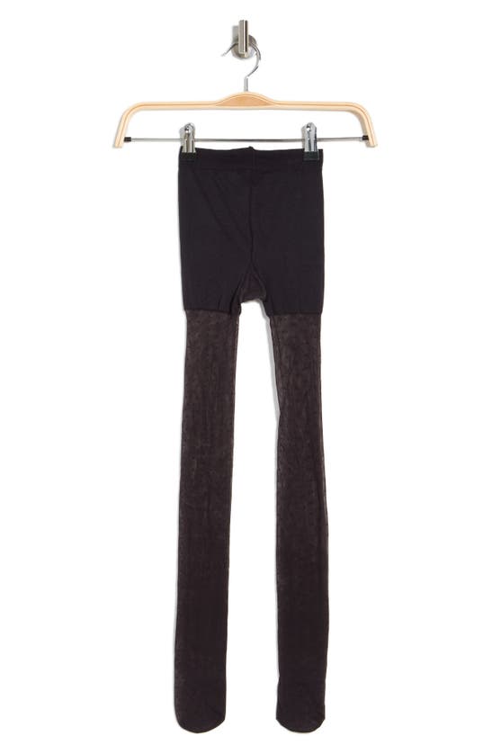 Nordstrom Rack Sheer Dot Tights In Black