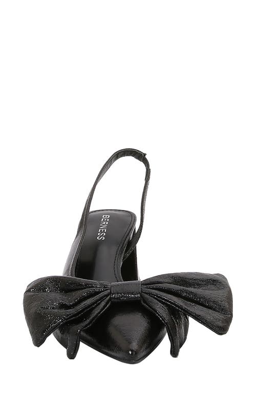Berness Cynthia Pointed Toe Slingback Pump In Black