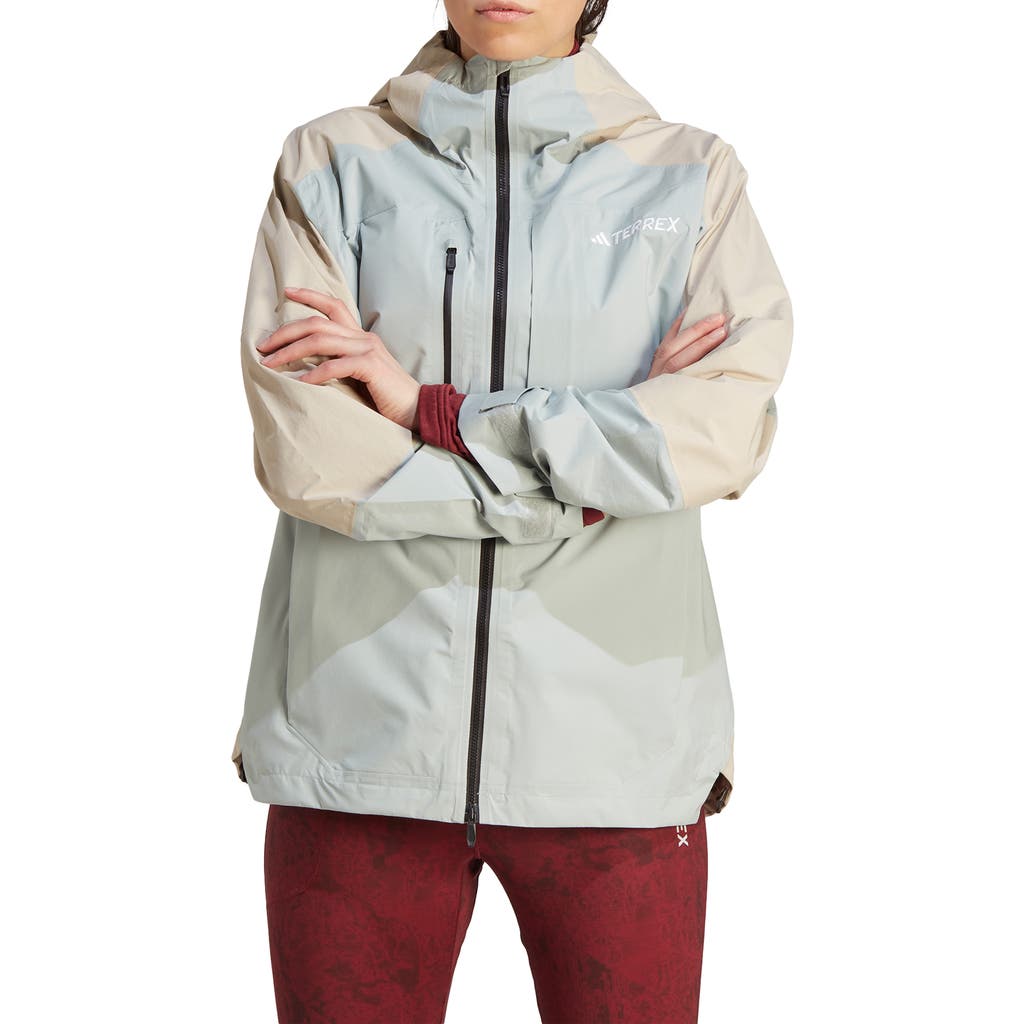 Adidas Originals Adidas Terrex Xploric Rain.rdy Waterproof Hiking Jacket In Gray
