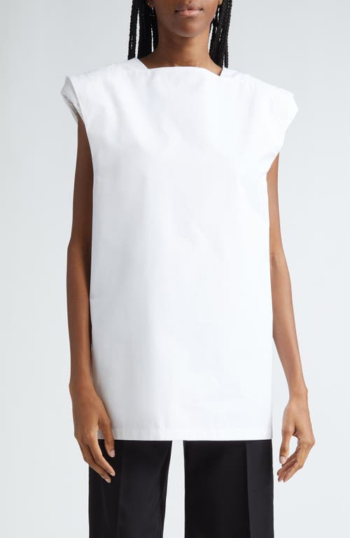 Jil Sander Oversize Sleeveless Cotton Top Optic White at Nordstrom, Us