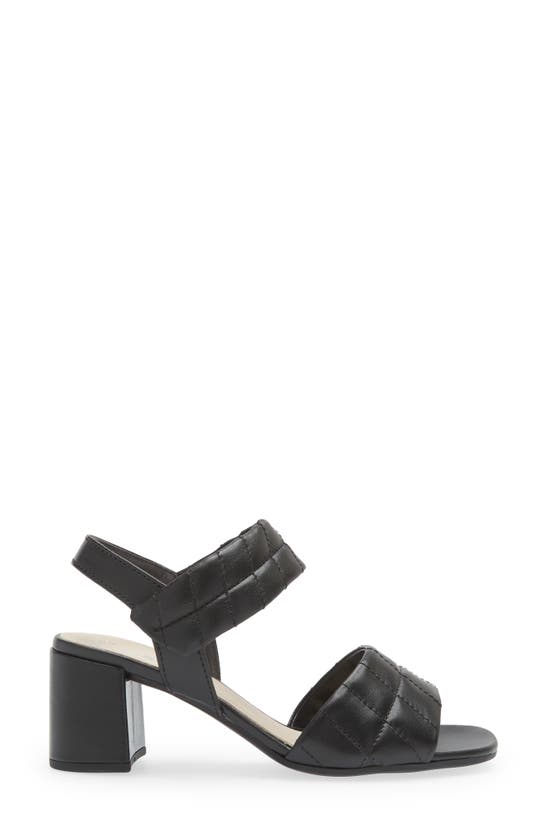 GABOR GABOR QUILTED BLOCK HEEL SANDAL