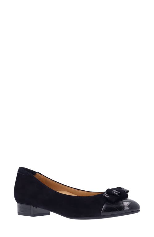 L'amour Des Pieds Farida Cap Toe Pump In Black