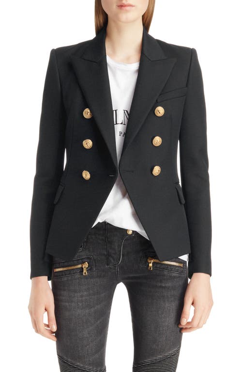 Balmain Double Breasted Wool Blazer at Nordstrom, Us