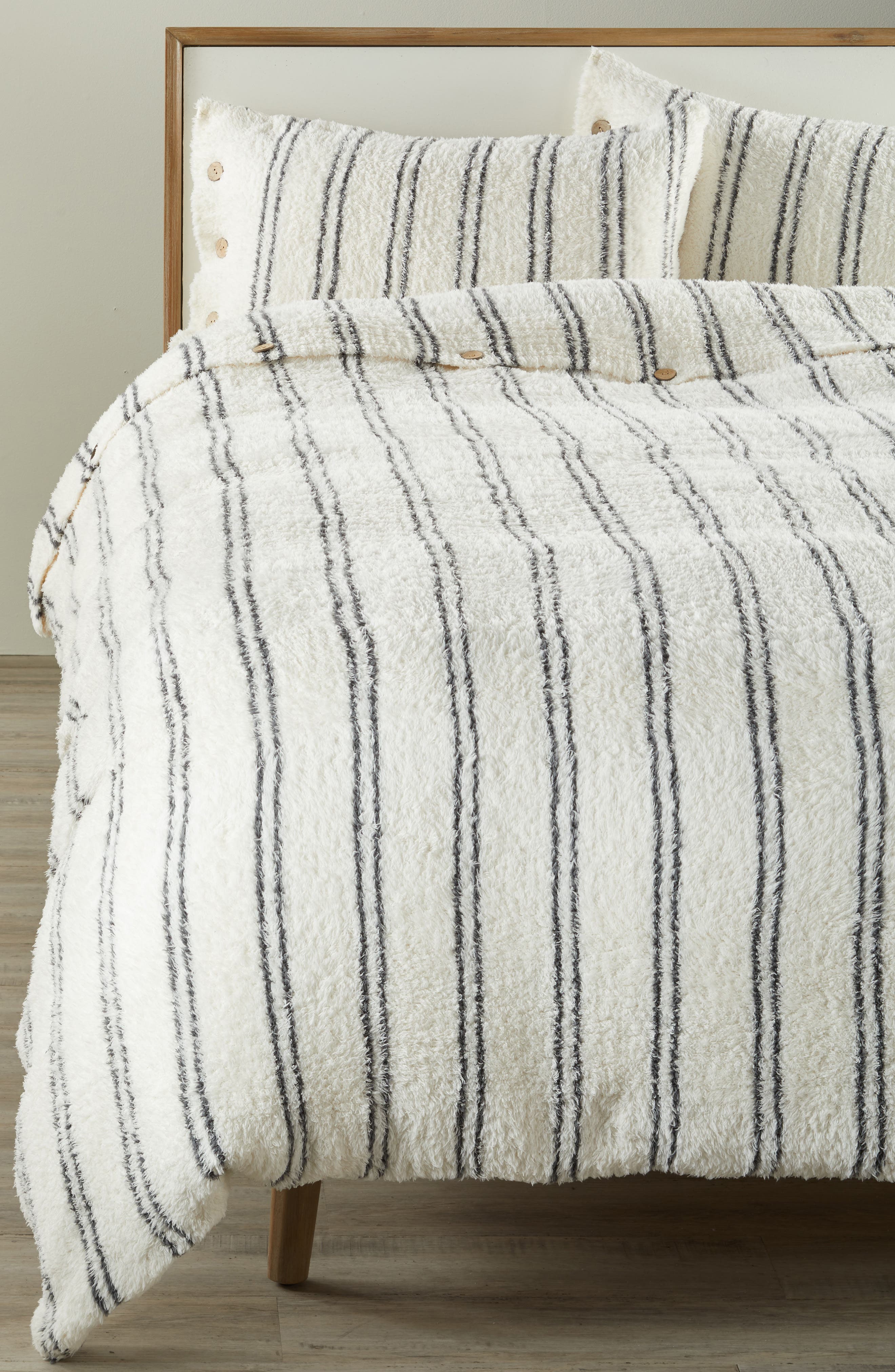 Barefoot Dreams Cozychic Vertical Stripe Duvet Cover Shams