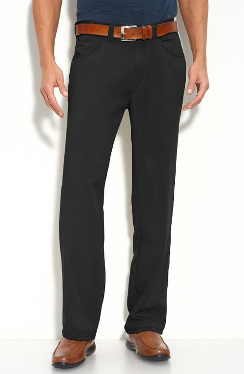 Tommy Bahama 'Bali Five' Relaxed Straight Leg Pants in Black at Nordstrom, Size 38