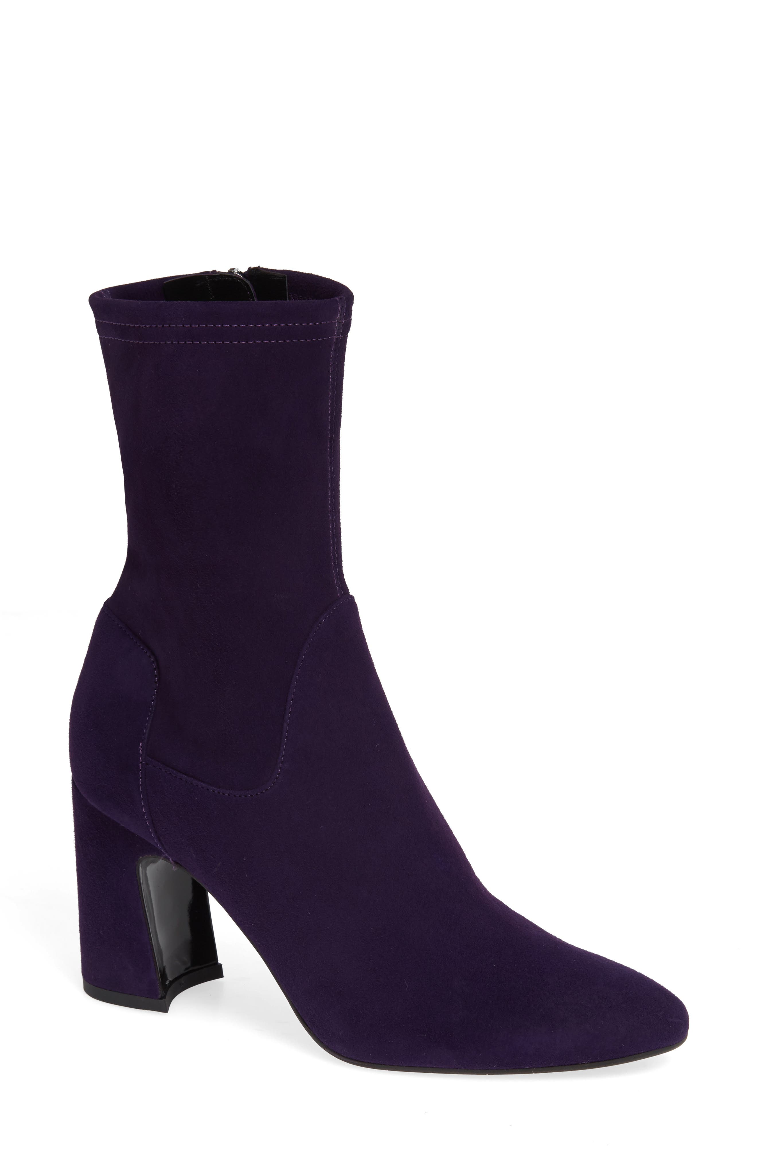 Aquatalia Nastasia Stretch Suede Boot- Purple