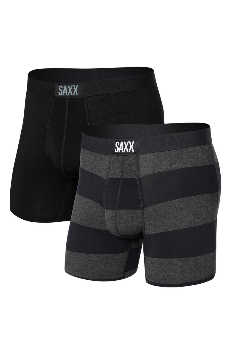 SAXX 2-Pack Vibe Supersoft Slim Fit Performance Boxer Briefs | Nordstrom