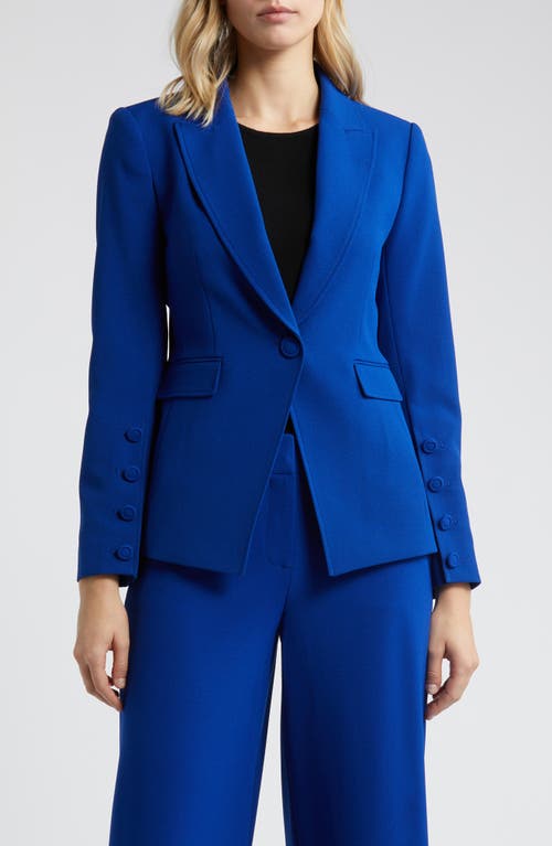 Tahari Asl One-button Blazer In Cobalt