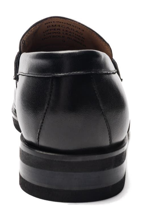 Shop Bruno Magli Carter Penny Loafer In Black Nappa