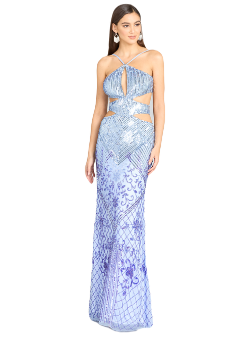 Shop Lara New York Bel & Genesis Prom Dress In Periwinkle