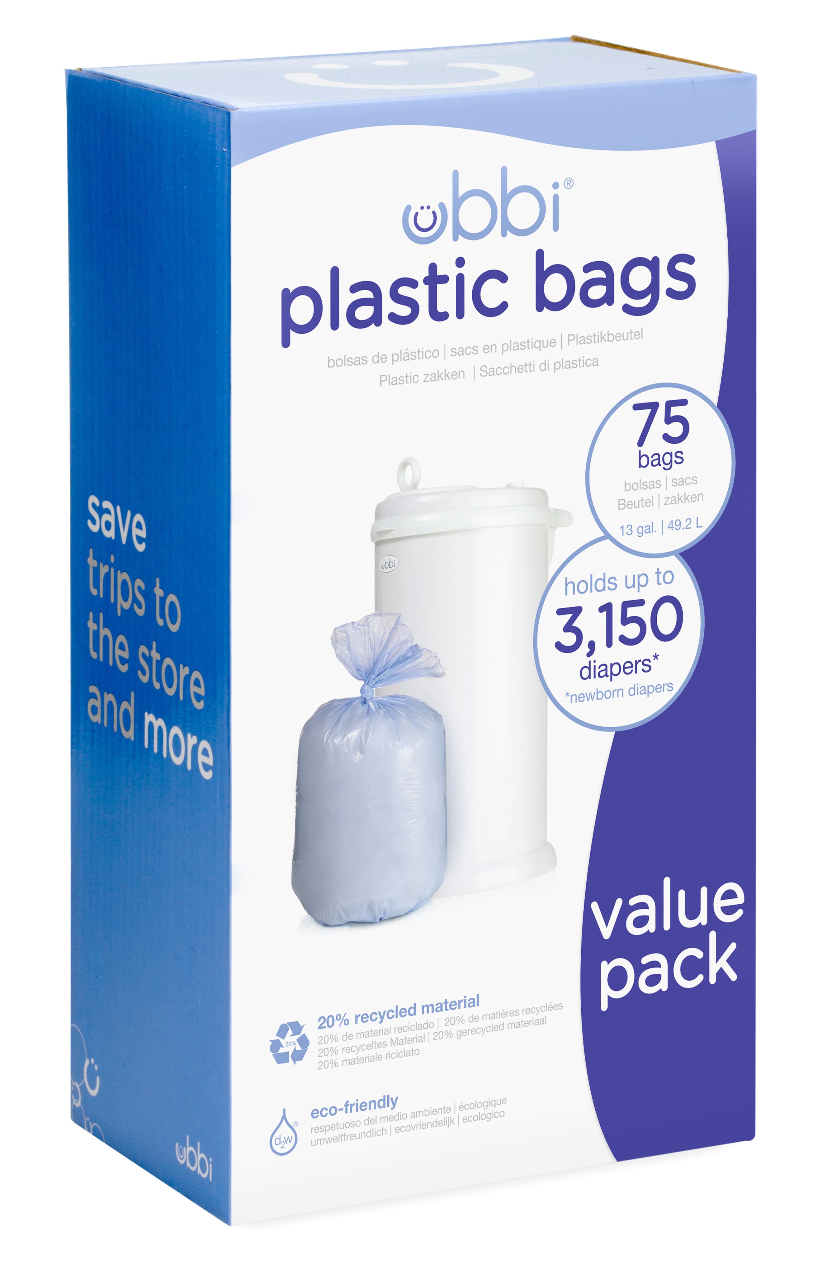 Ubbi Diaper Pail Plastic Bags (3-Pack) | Nordstrom