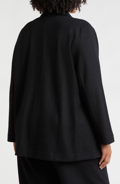 Shop Eileen Fisher Wool Blazer In Black