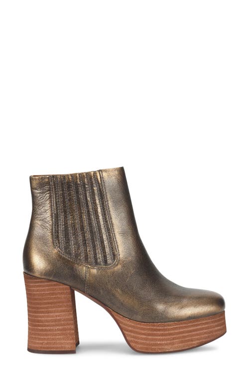 Kork-ease ® Platform Bootie In Bronze Metallic