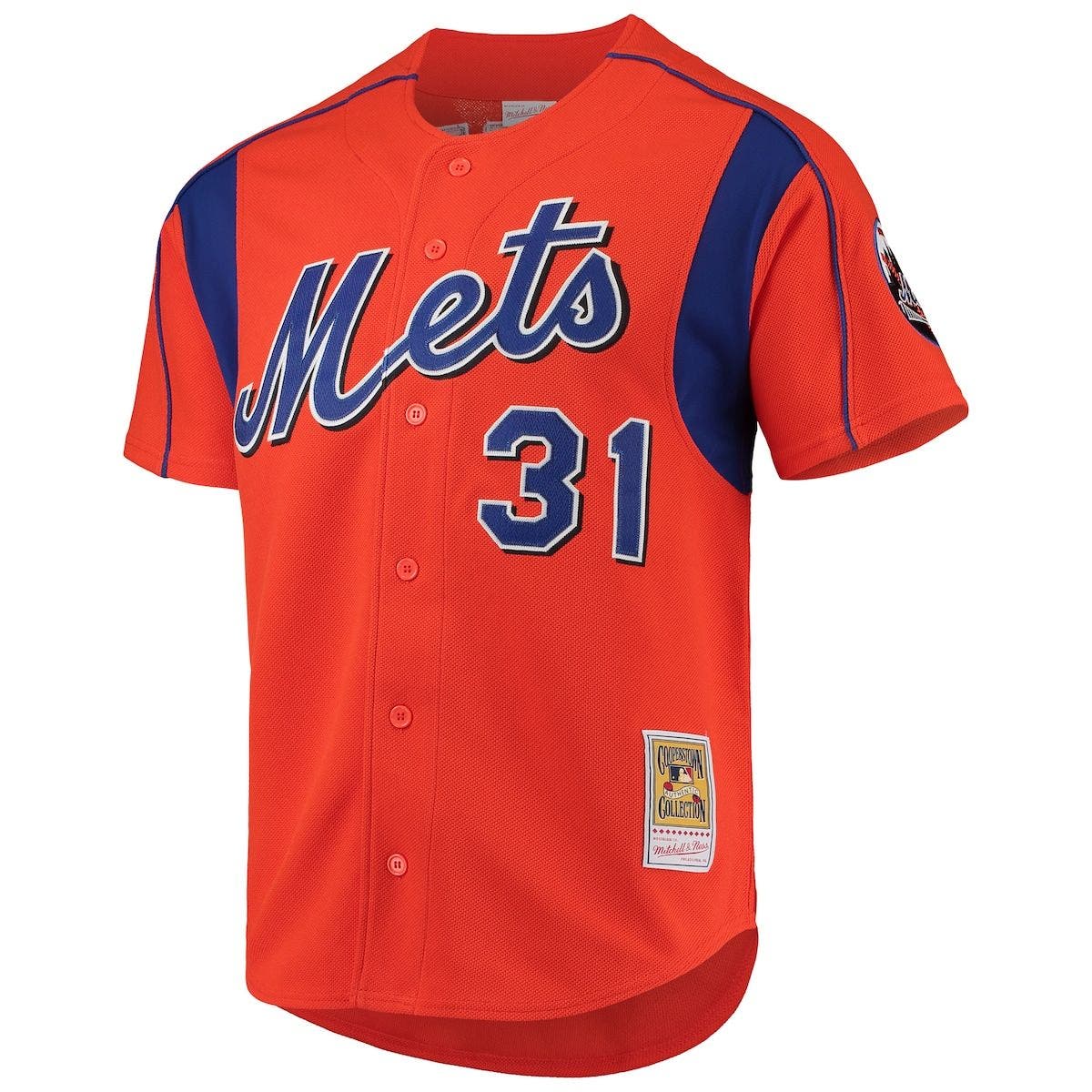 Mitchell & Ness Men's Mitchell & Ness Mike Piazza Orange New York Mets