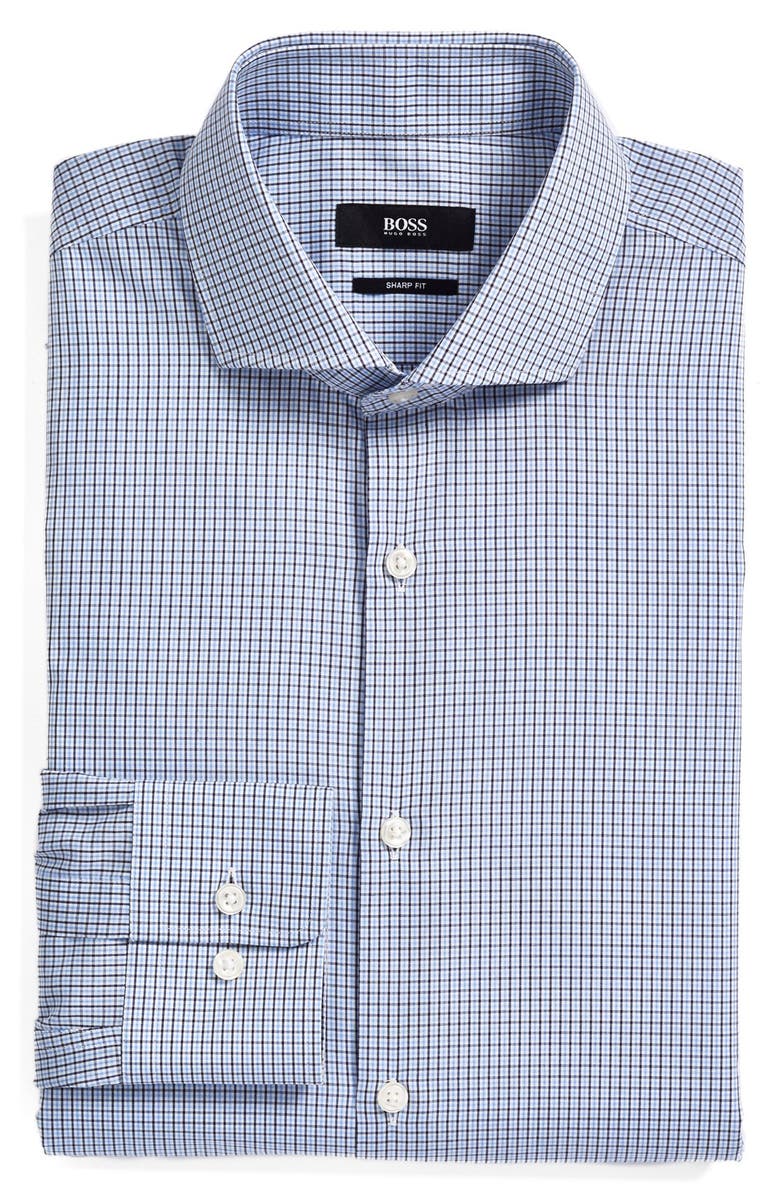 BOSS 'Mark' Sharp Fit Check Dress Shirt | Nordstrom